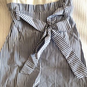 Two piece stripped romper